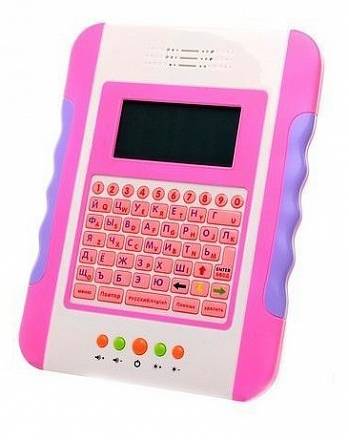 Обучающий планшет, с цветным экраном, розовый 